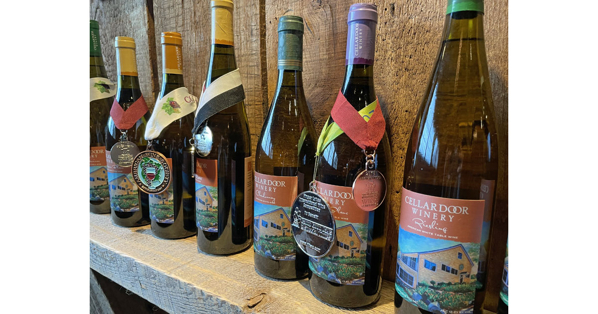 Award-winning wines at Cellardoor Winery