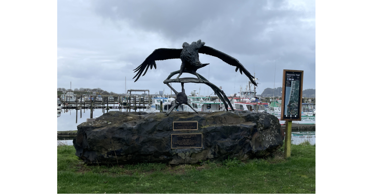 California Condor sculpture in Ilwaco