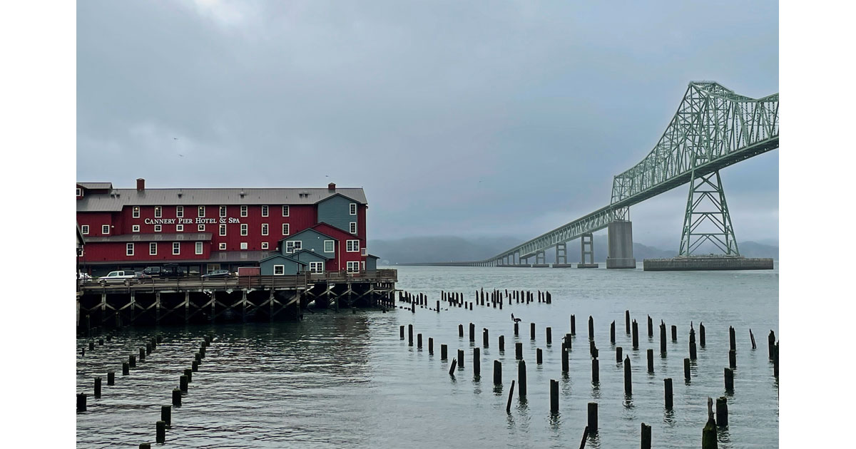 Cannery Pier Hotel has a great view.
