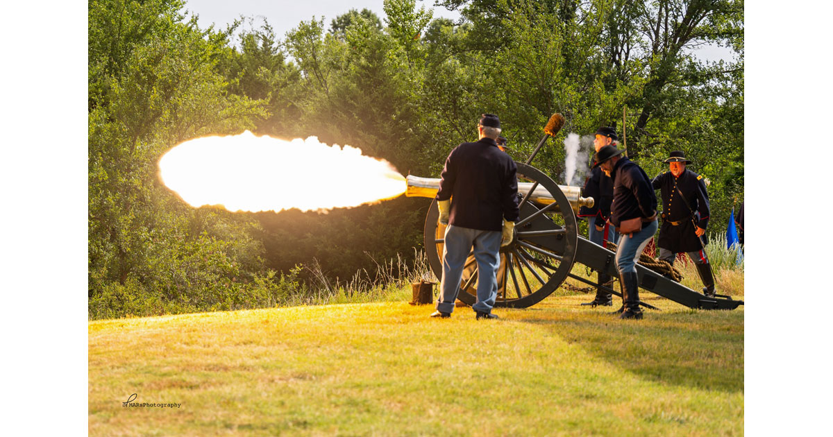 Civil War Reenactment at-Honey Springs Battlefield