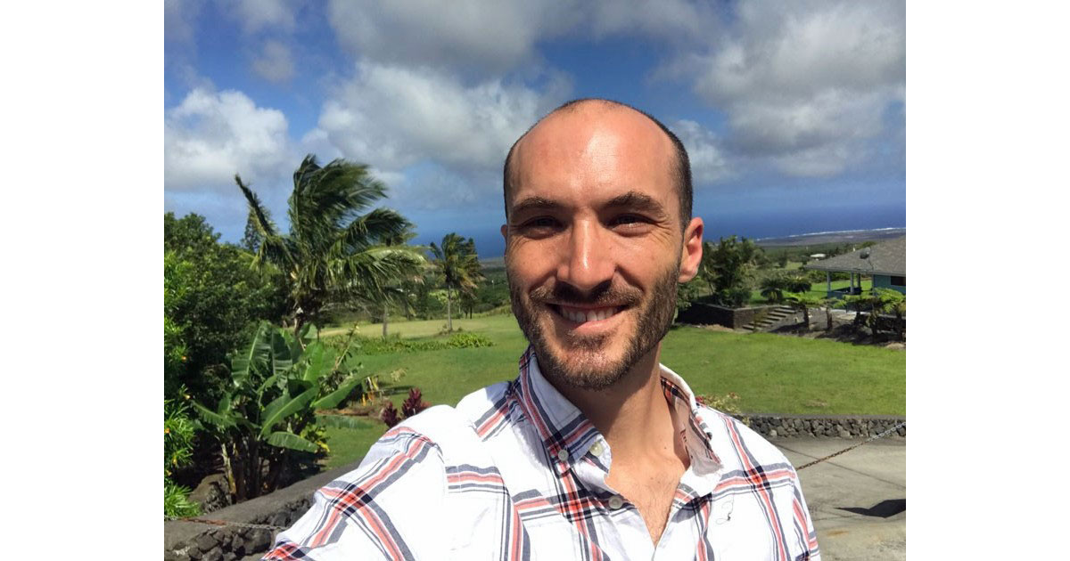 Comics Journalist Andy Warner in Hawaii Volcanoes National Park