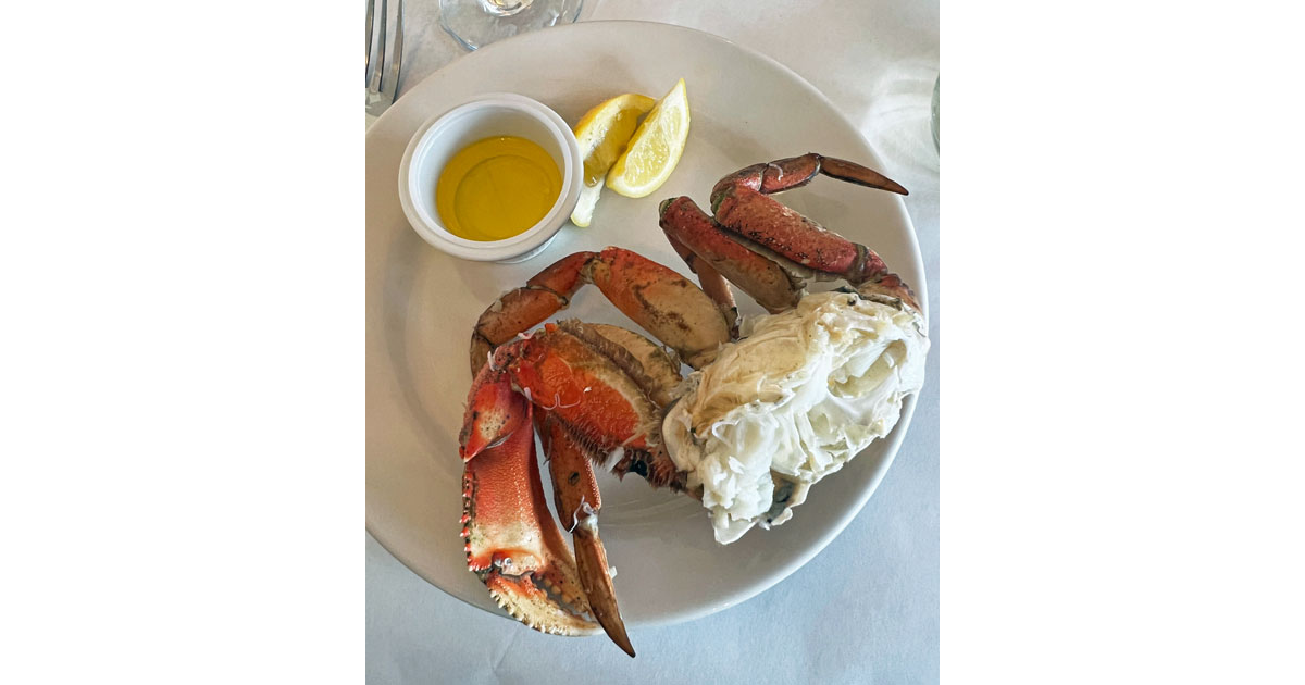 Dungeness Crab Legs at George Inlet Lodge Ketchikan © Debbra Dunning Brouillette