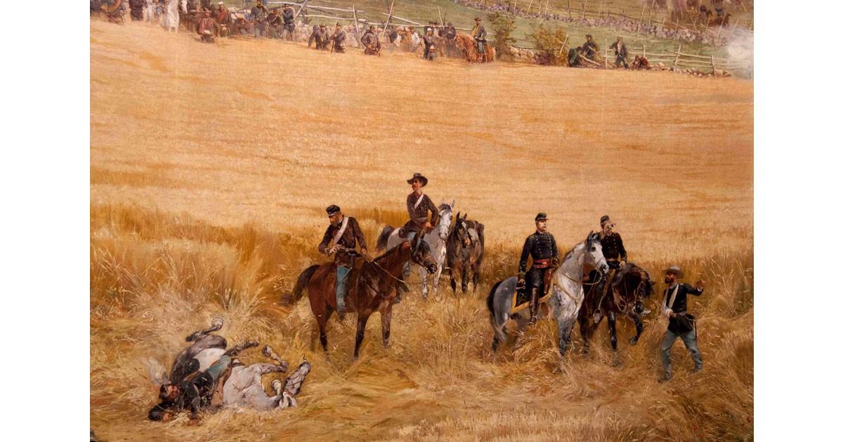 Gettysburg Cyclorama - Gen. Henry Hunt and his staff