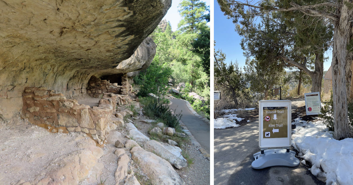 Island Trail at Walnut Canyon by NPS Michelle Pelley