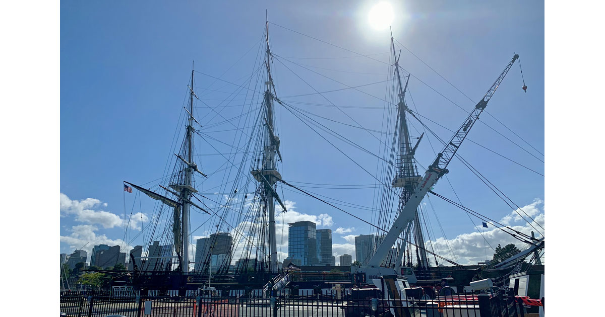 Last stop on the Freedom Trail - USS Constitution in Charlestown