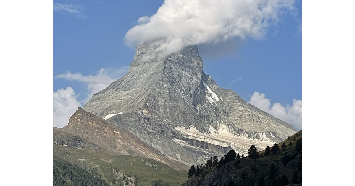 Matterhorn hides its peak!