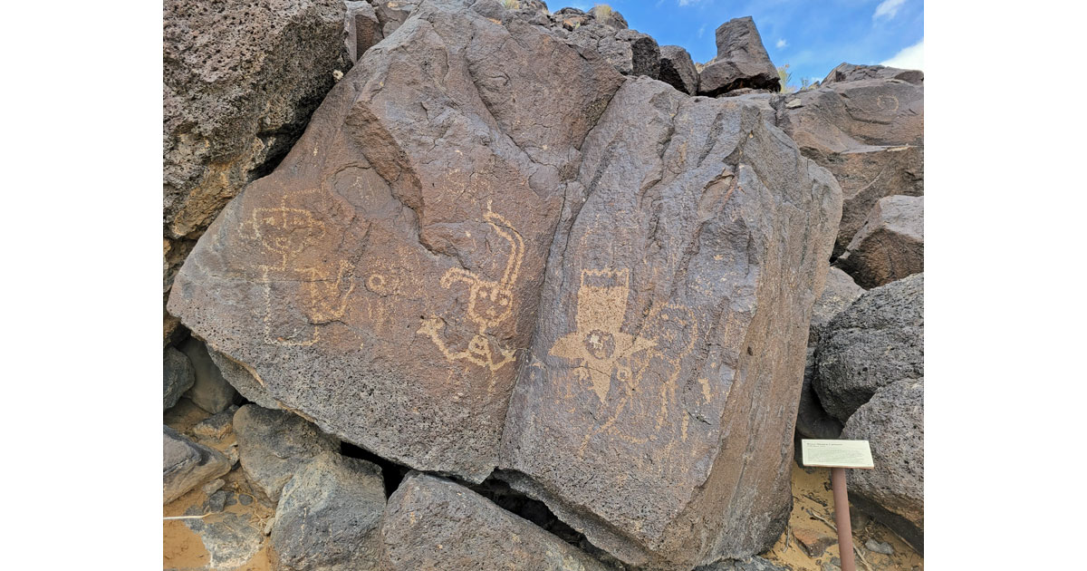 Over 25,000 petroglyphs are carved into the basalt escarpment - Eva Eldridge