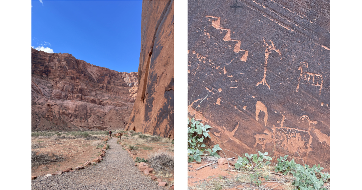Path to Petroglyph Beach and; Petroglyphs