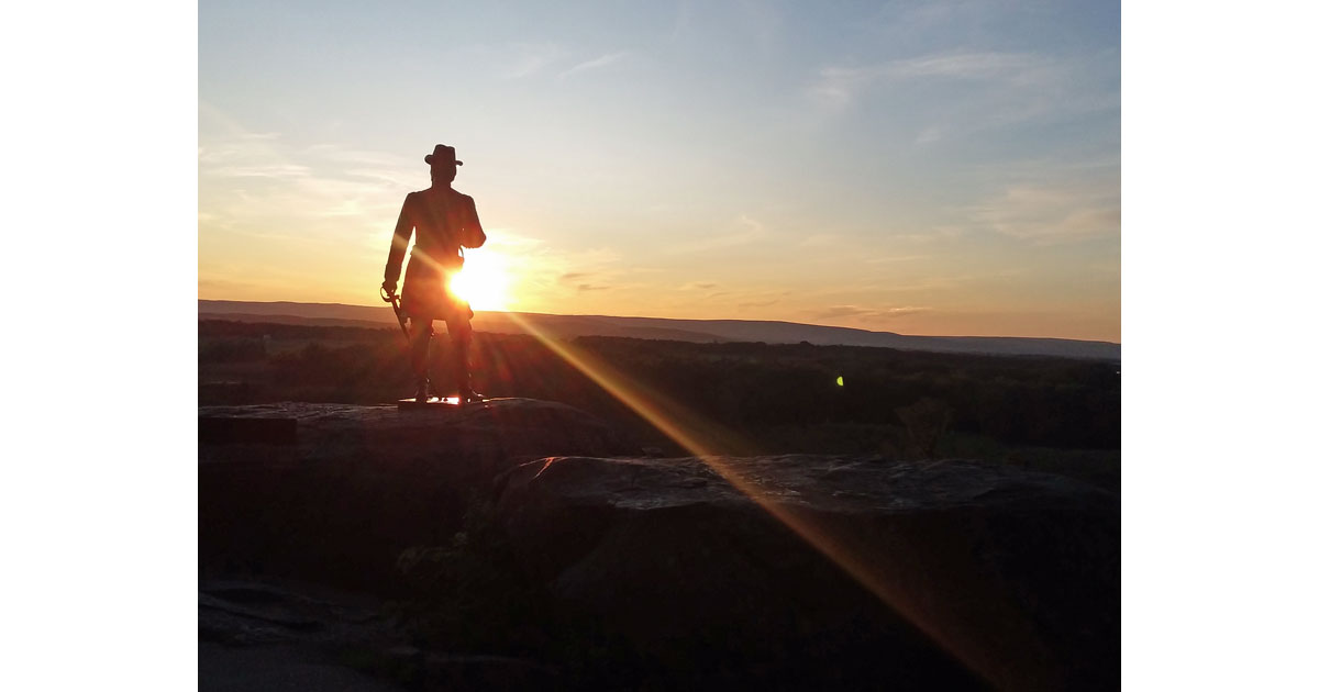 Sunset at Little RoundTop