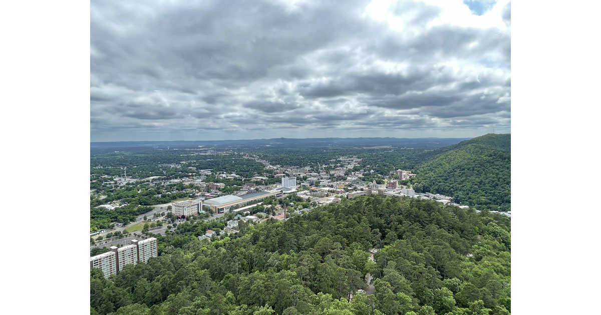 View from Hot Springs Mountain Tower
