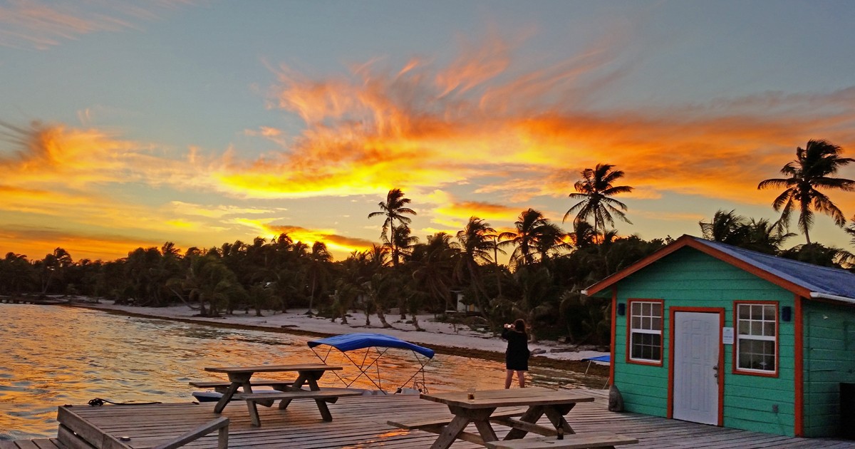 Belize - Tranquility Bay Resort Sunset