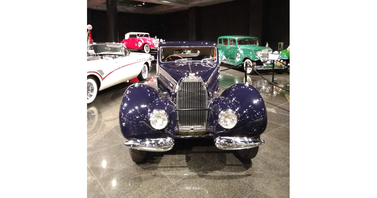 An amazing, ever changing collection of rare vintage autos at the Blackwell Museum.