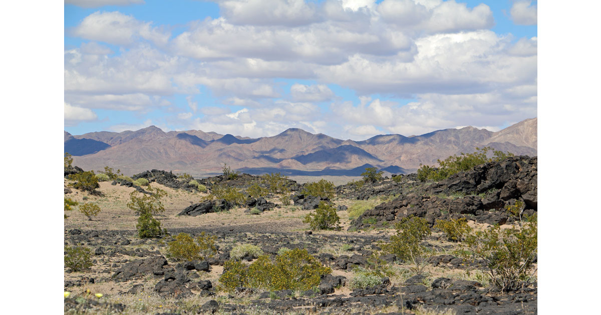 Panoramic views of the Mojave Desert